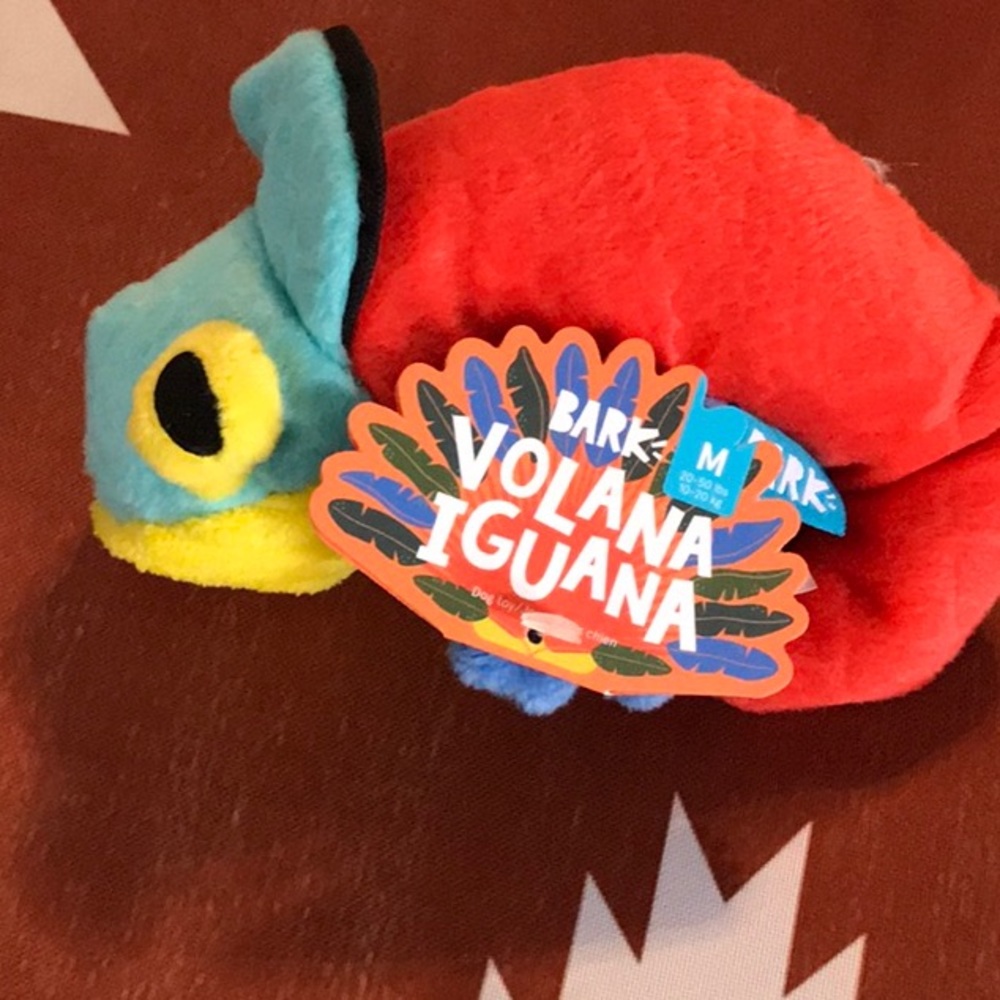 3/for $20 in a BUNDLE -BARK VOLANA IGUANA squeaker toy